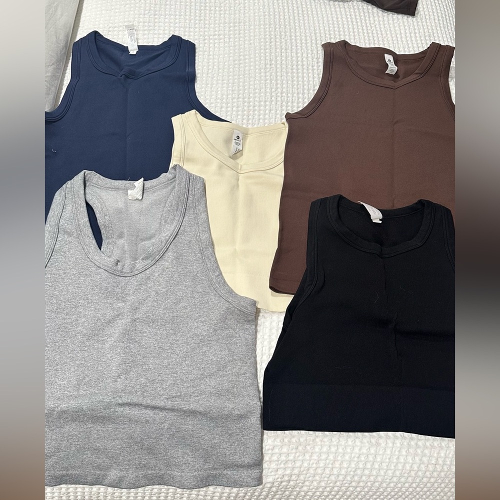 90 Degree By Reflex Women's Tank Tops Bundle - Blue, Cream, Brown, Gray, Black